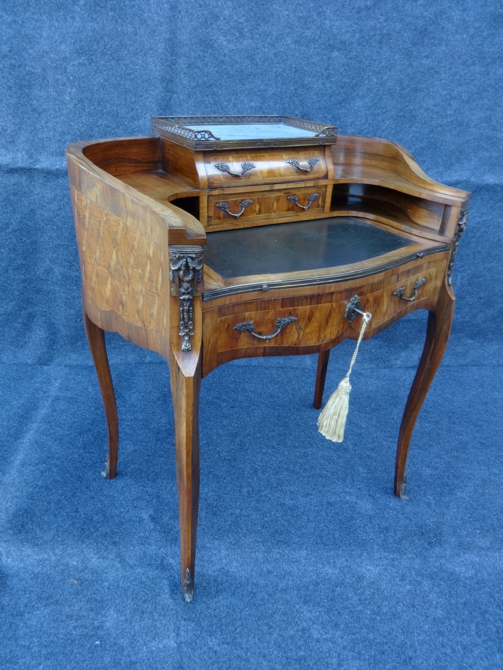 French Rosewood Parquetry Desk,Bureau