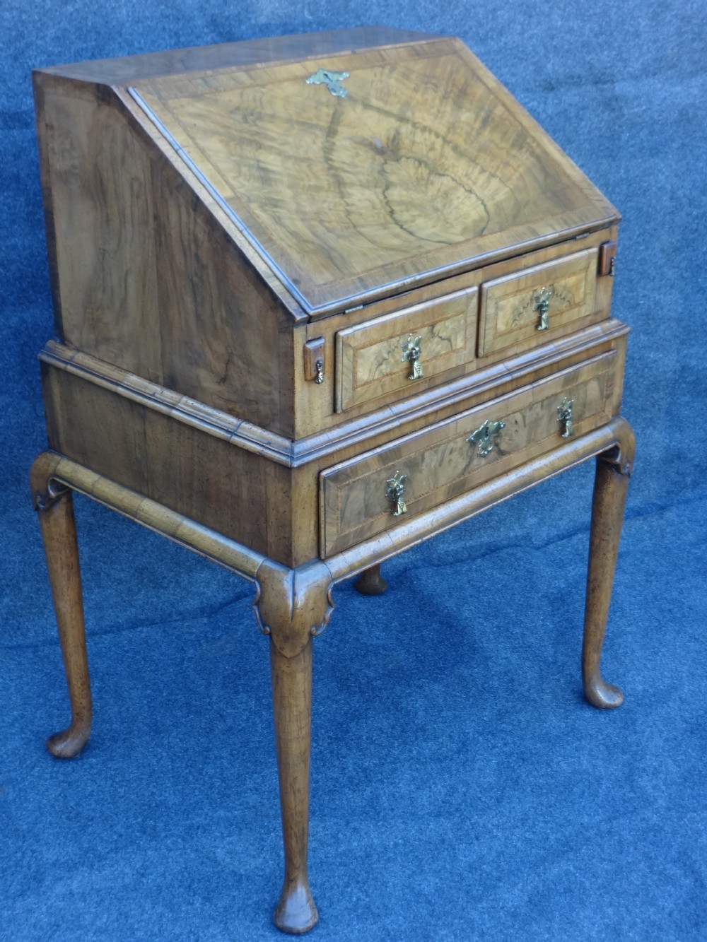 Queen Anne Style Walnut Bureau