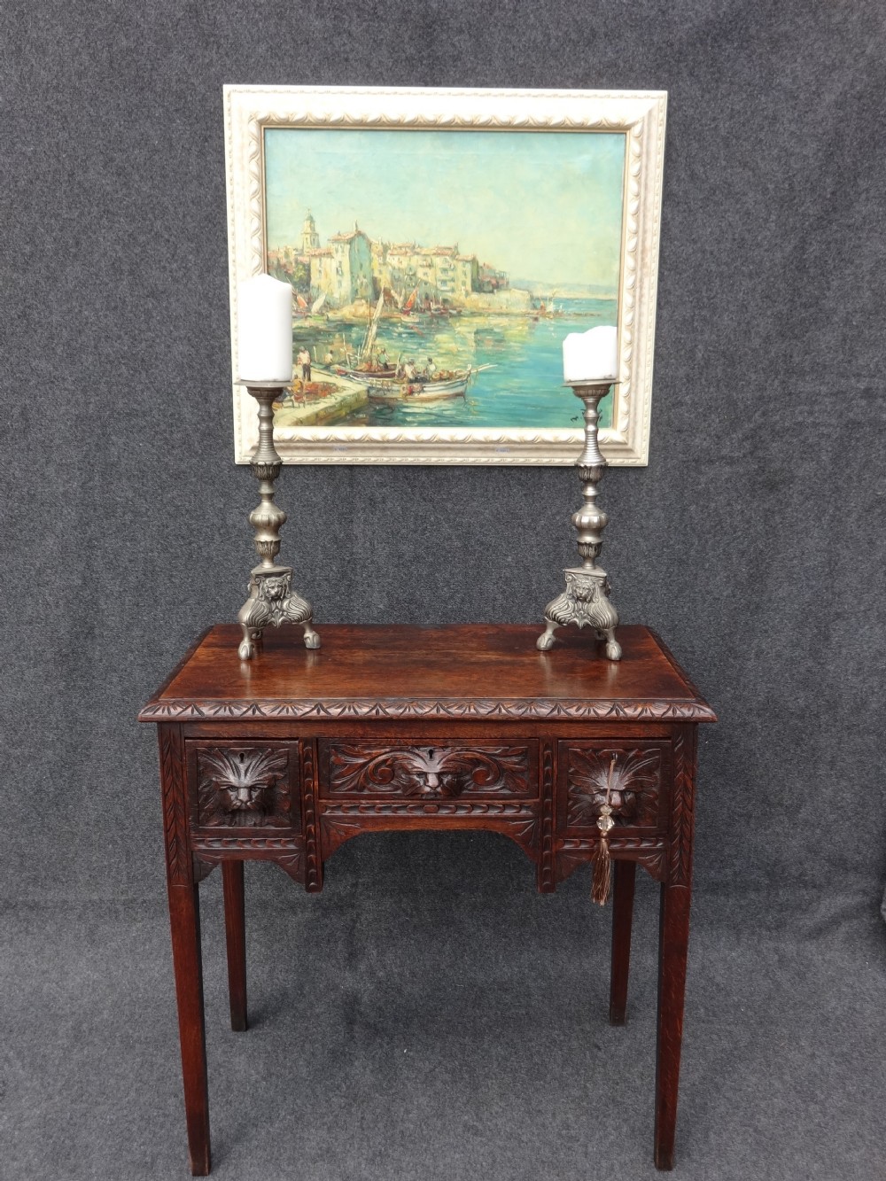 Green Man Oak Lowboy