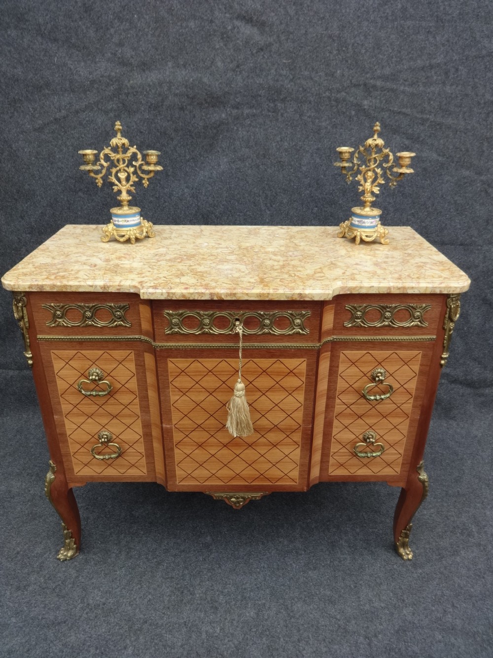 French Parquetry Commode chest of drawers