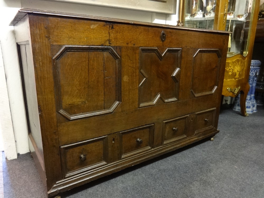 Georgian Oak Mule Chest.Coffer