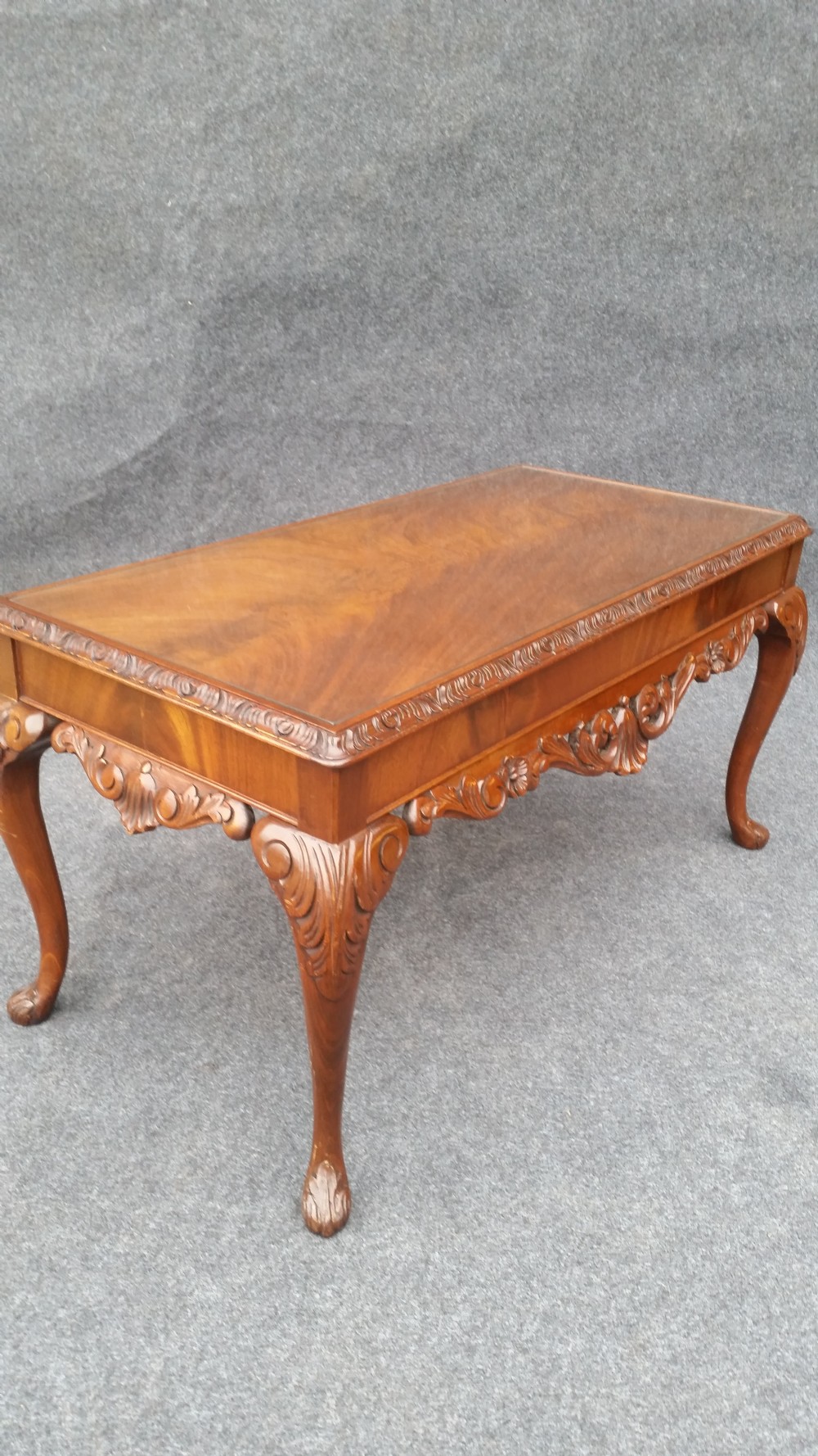 Carved mahogany Coffee Table