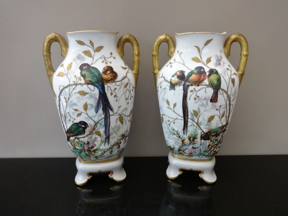 Large pair Continental Vases