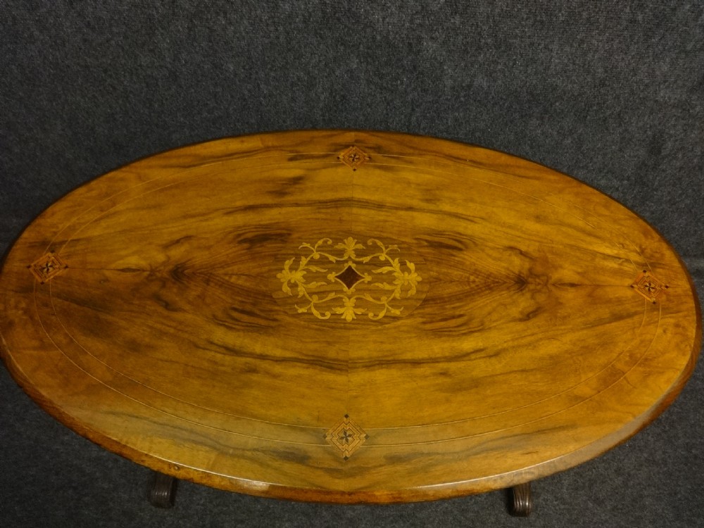 Walnut Inlaid Coffee Table