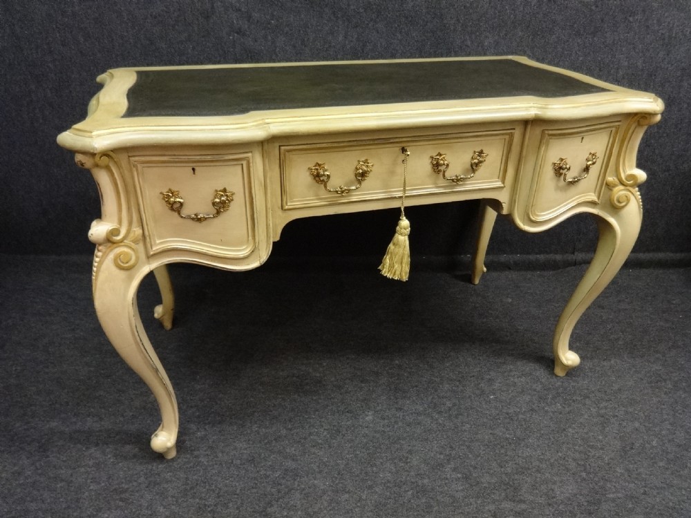 Painted and Gilded Rococo Desk