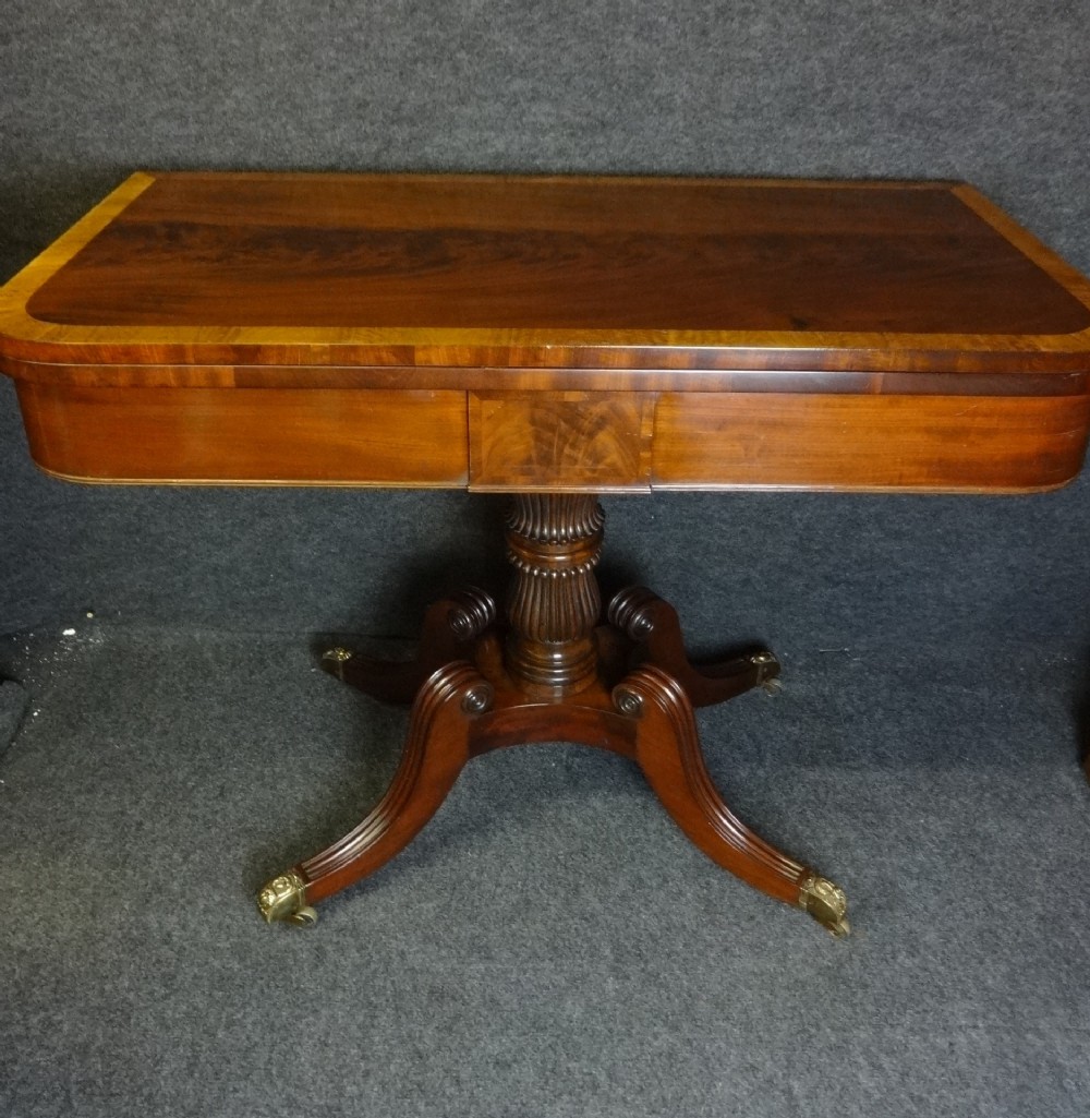 Regency mahogany Tea Table