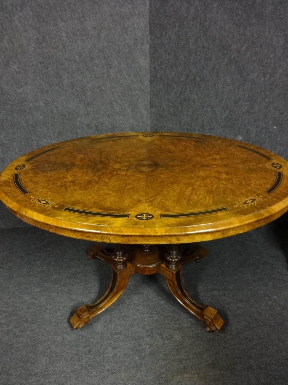 Stunning Walnut inlaid Centre table