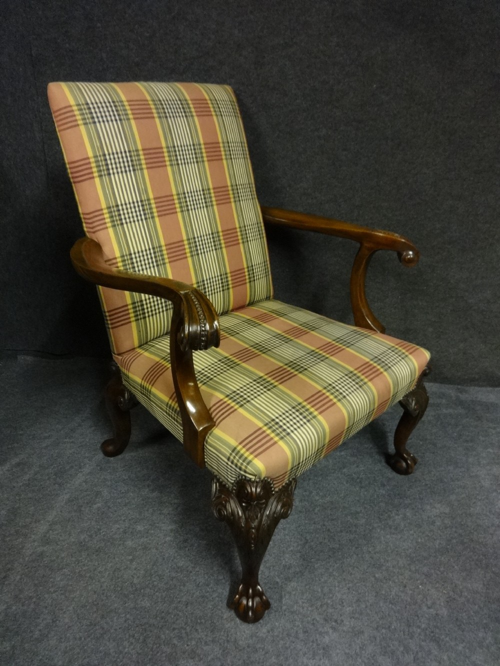 Mahogany Library Chair/Gainsborough Chair
