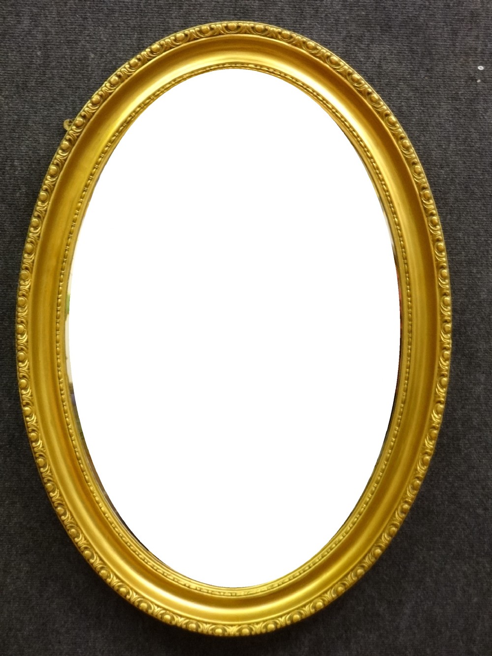 Large Oval Gilt Mirror