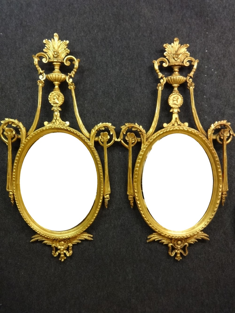 Pair Giltwood Mirrors