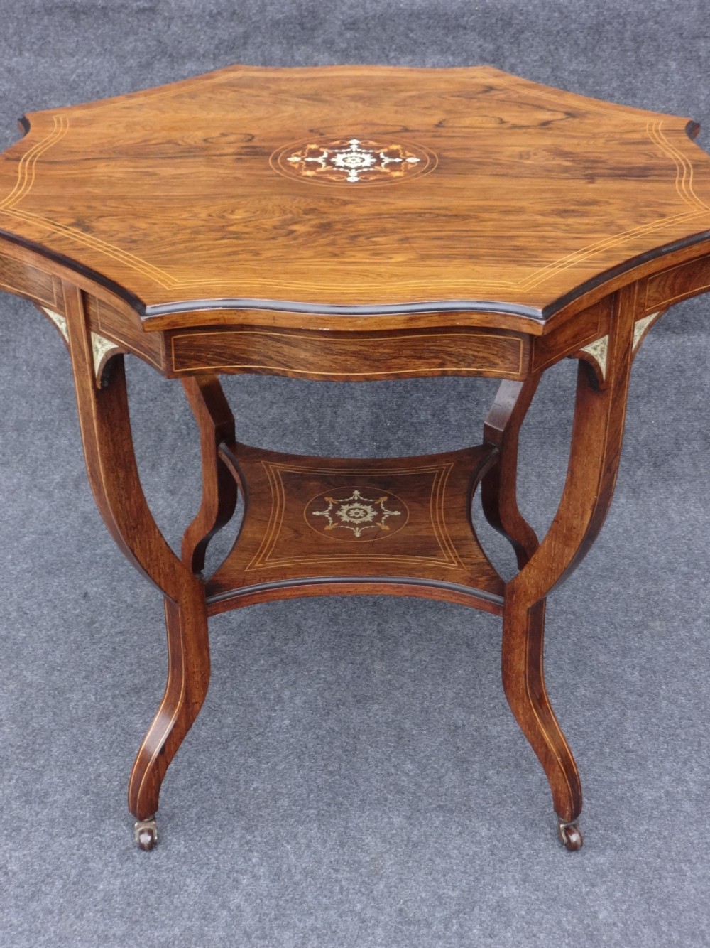 Excellent Rosewood Inlaid Occasional Table