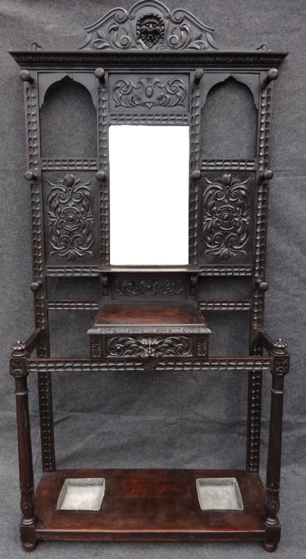 Dark Oak Hall Stand