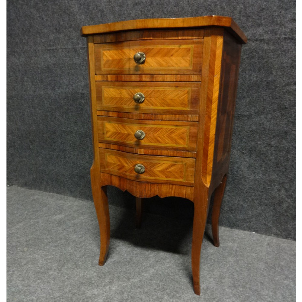 Small Kingwood Serpentine Chest of Drawers