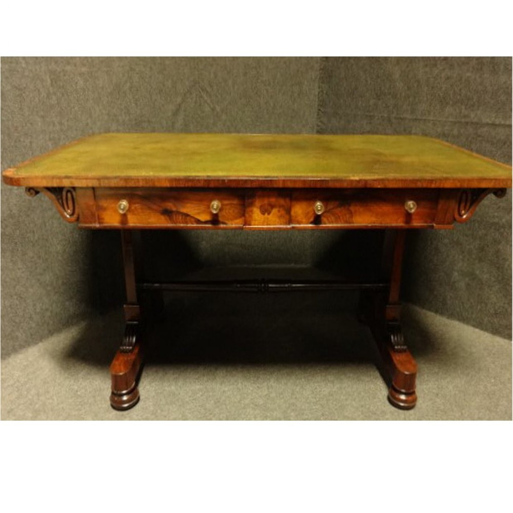 Excellent quality Regency Rosewood Library Table