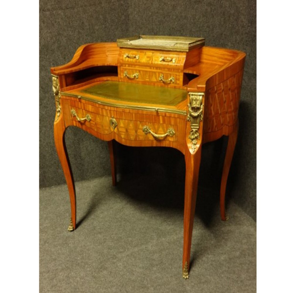 Outstanding Parquetry French Ladies Writing Desk