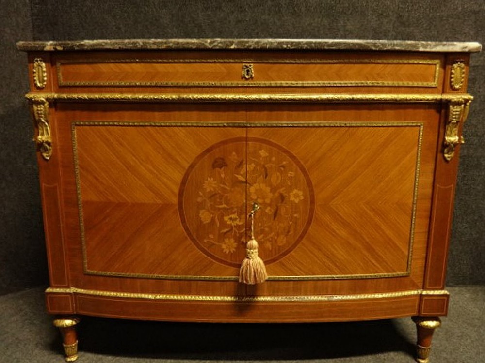 Outstanding Kingwood Marquetry Side cabinet Sideboard