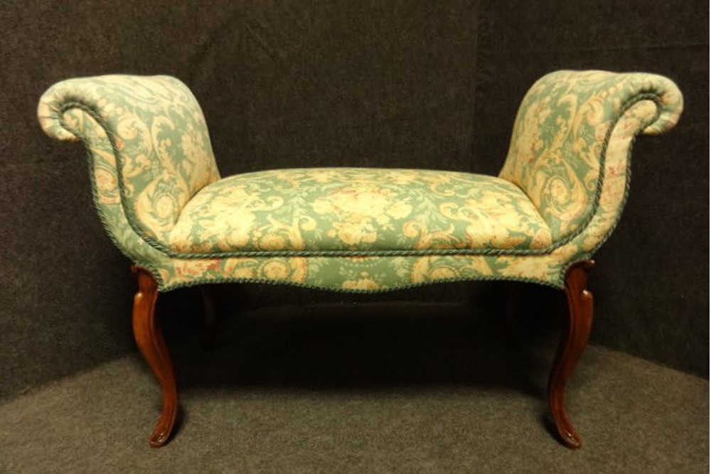 C19th Walnut Window Seat