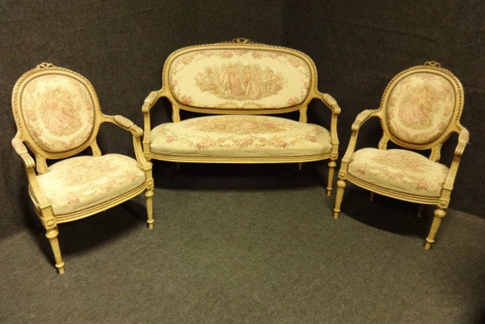 Original painted French Salon Suite