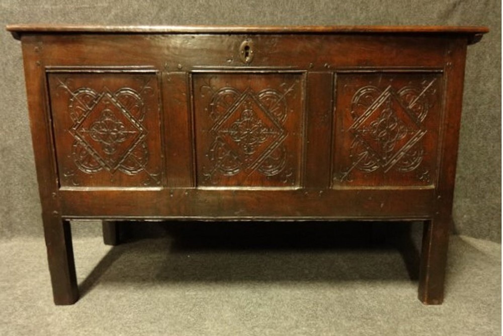 A good C17th Oak Coffer 