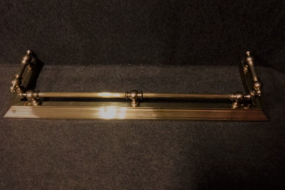 Good Victorian Brass Fender