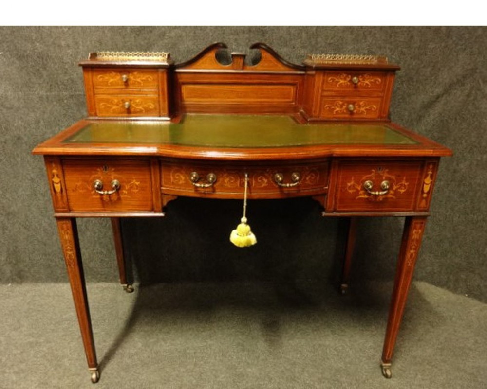 Maple & Co Rosewood Inlaid Desk