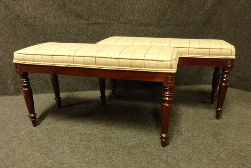 Good Pair Regency Mahogany Window Seats