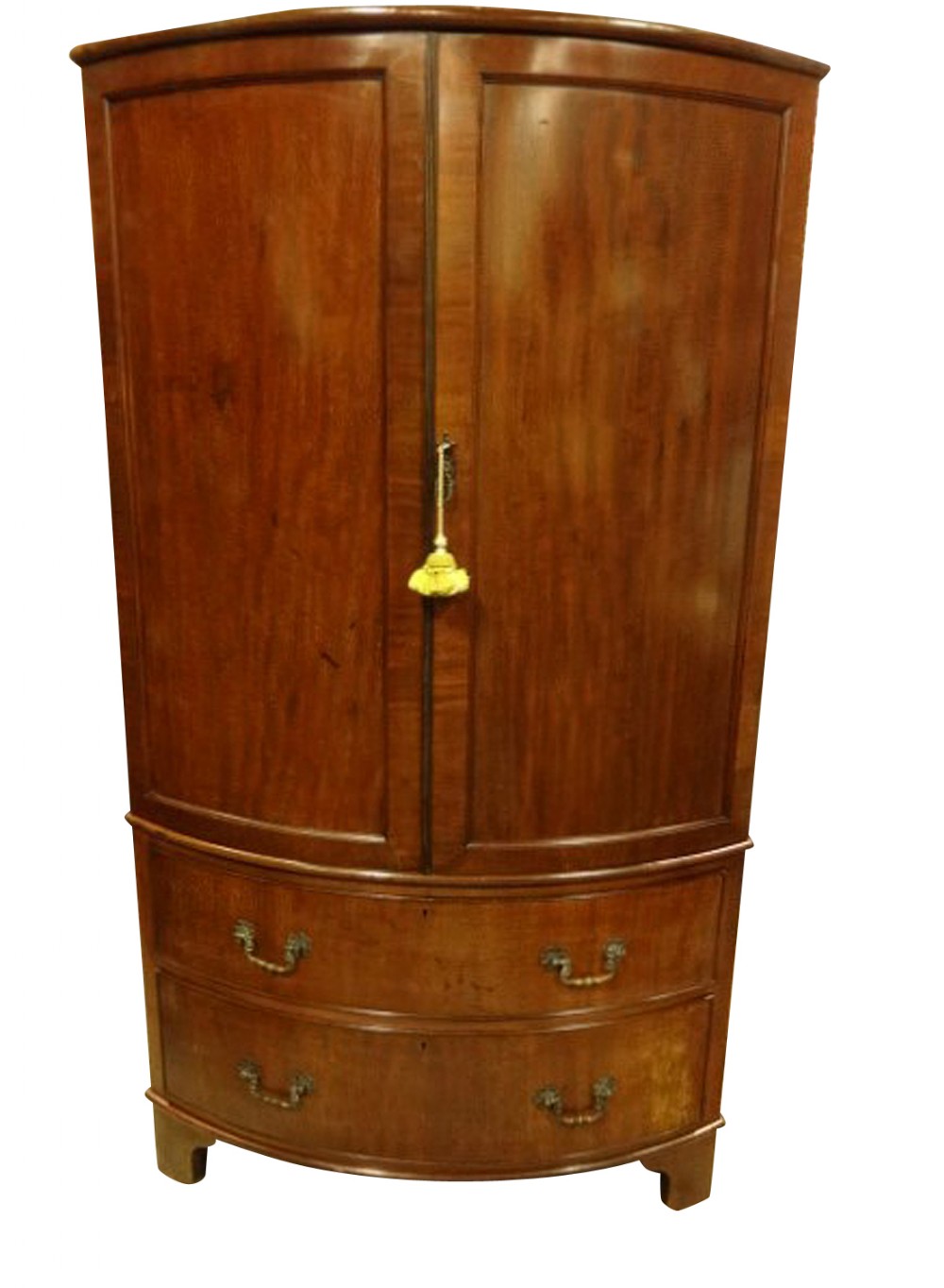 Good Mahogany Linen Press of Small Proportions