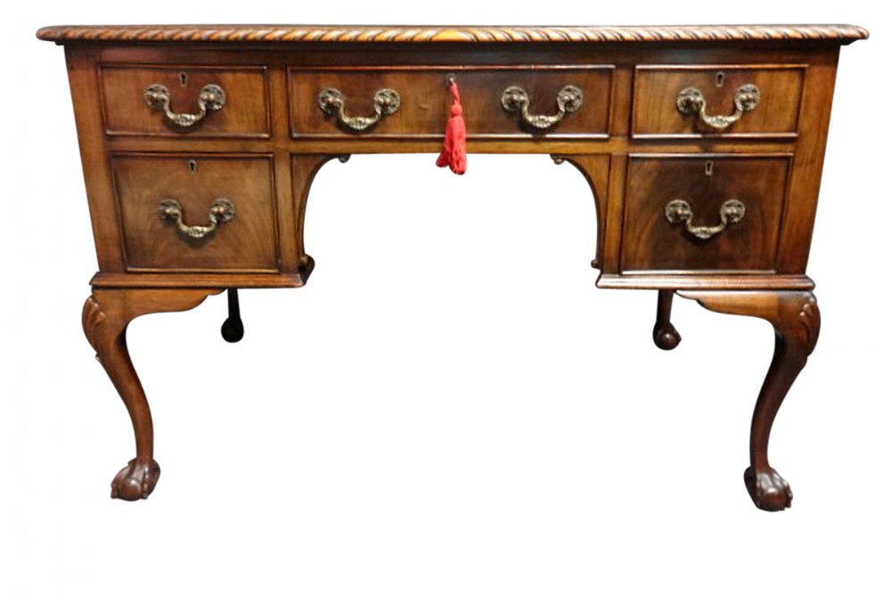 A good Mahogany Five Drawer Desk