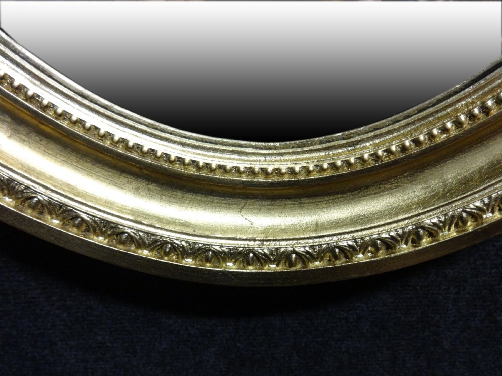Edwardian Gilt Framed Oval Mirror View II