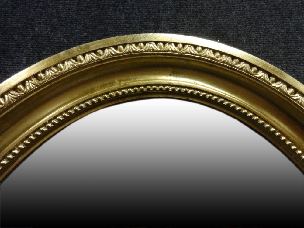 Edwardian Gilt Framed Oval Mirror View III