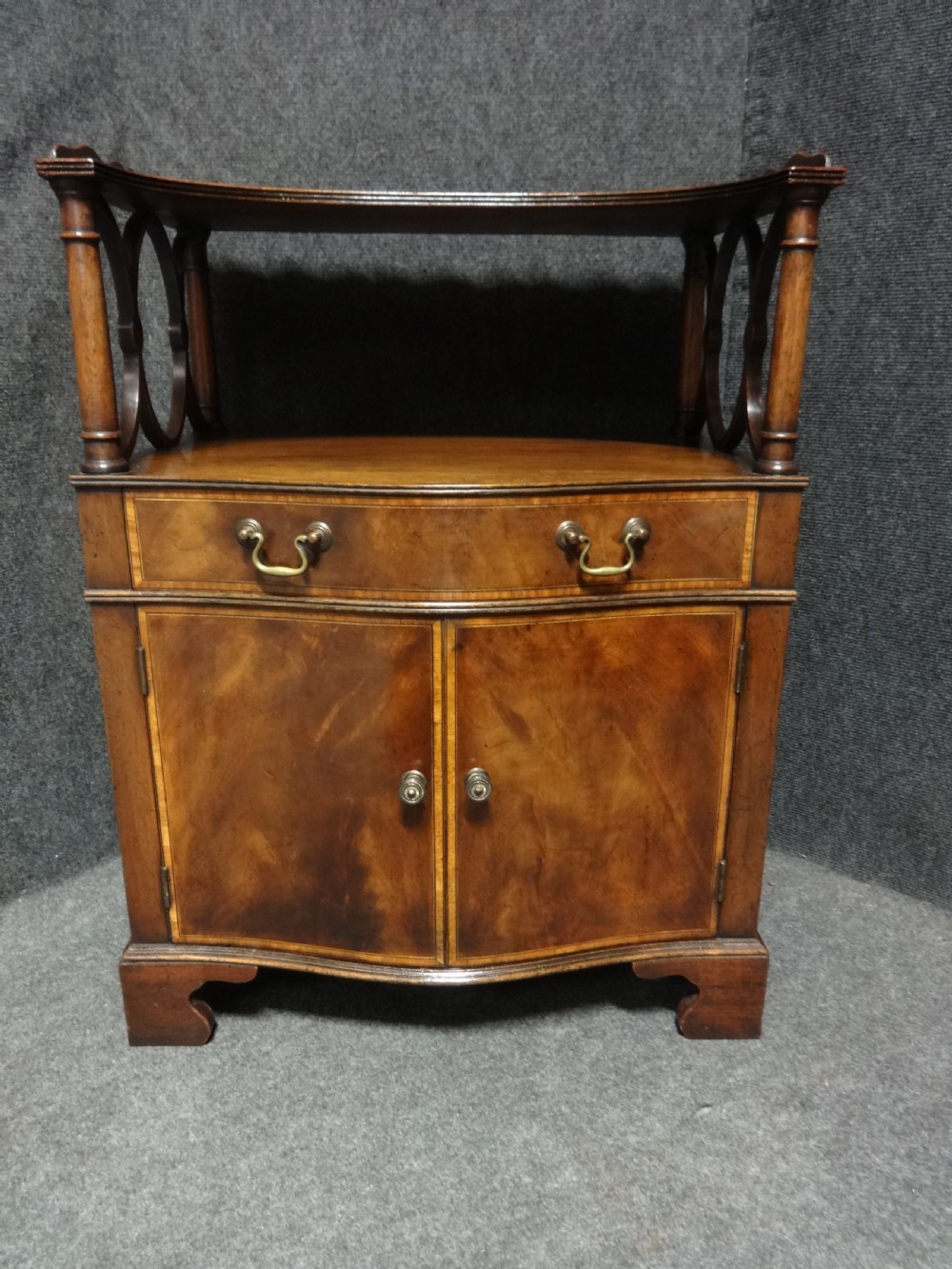Excellent Quality Serpentine Inlaid Freestanding Sidecabinet View II
