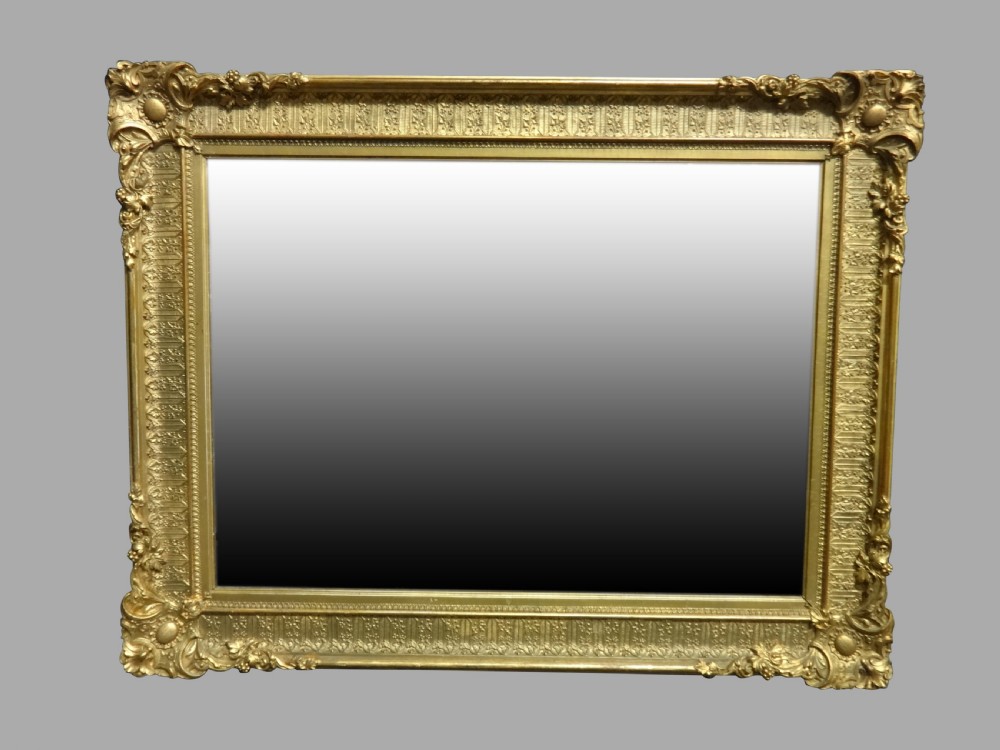 Superb Victorian Gilt Framed Bevelled Mirror