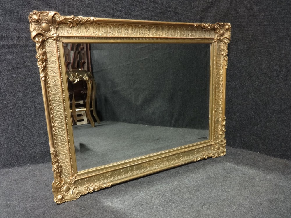 Superb Victorian Gilt Framed Bevelled Mirror View III