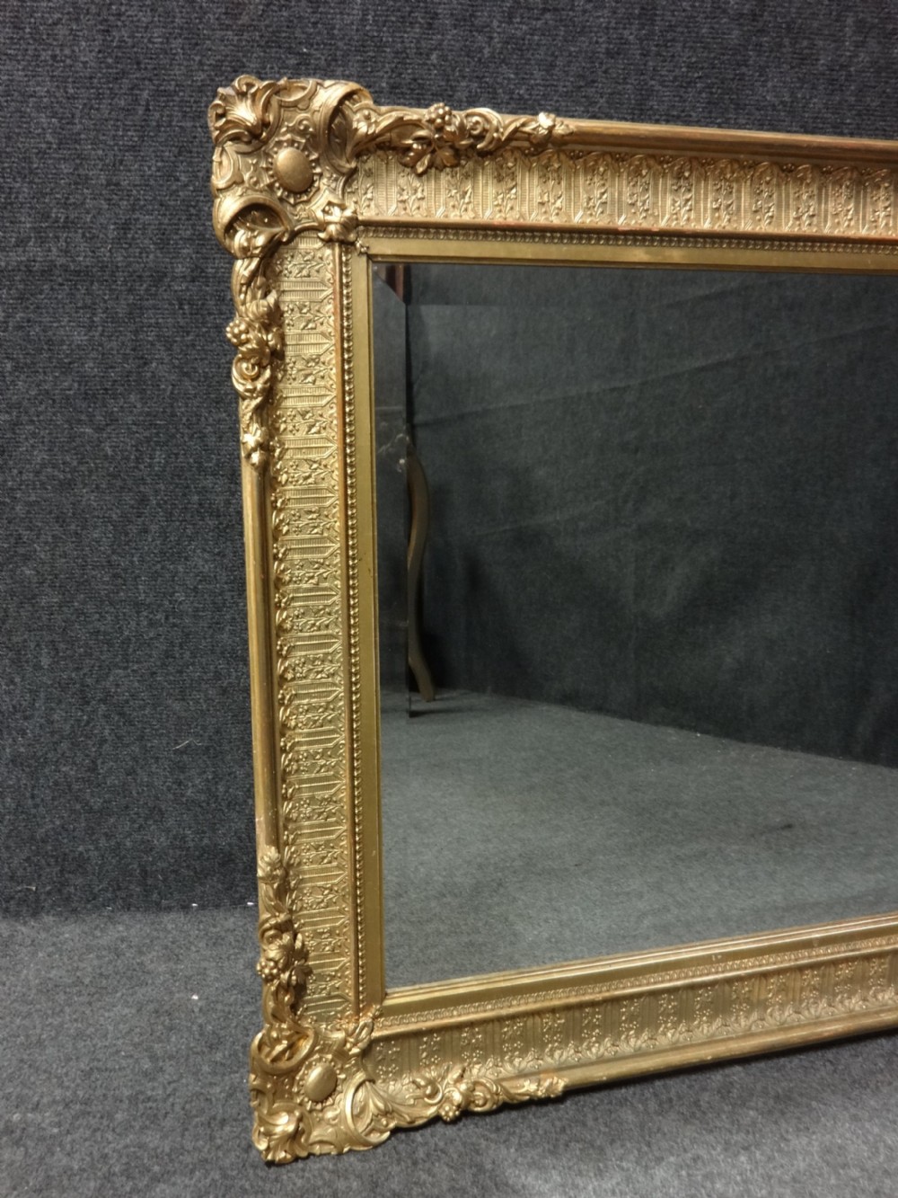 Superb Victorian Gilt Framed Bevelled Mirror View IV