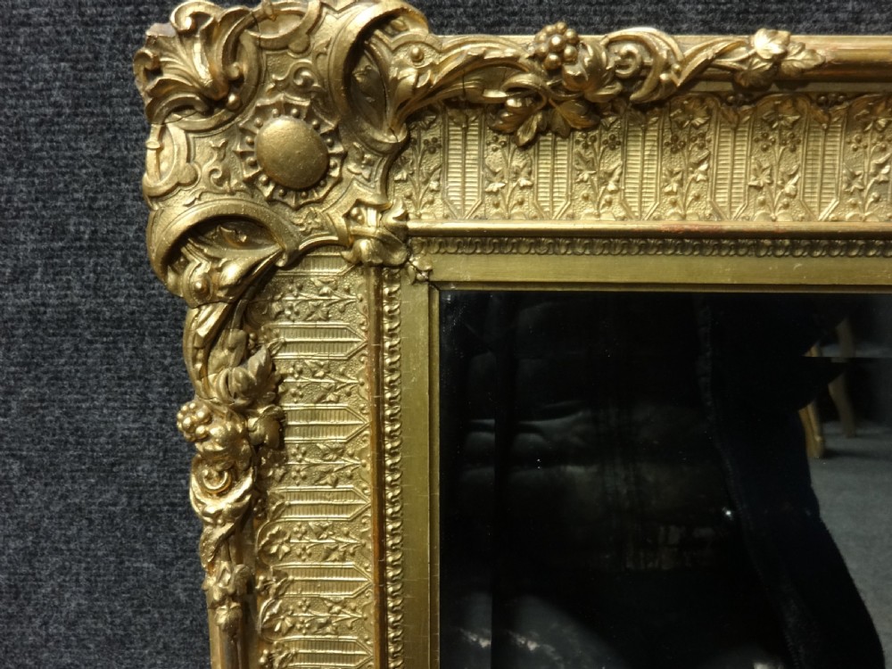 Superb Victorian Gilt Framed Bevelled Mirror View V