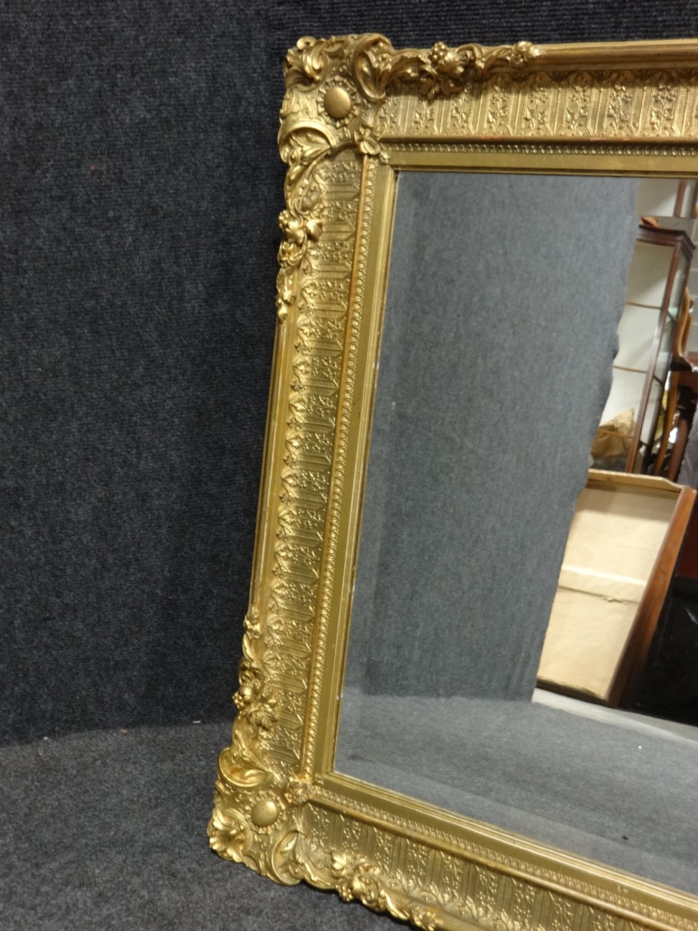 Superb Victorian Gilt Framed Bevelled Mirror View VII
