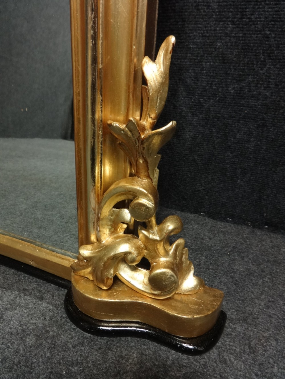 Victorian English Arched Top Overmantle Mirror View III