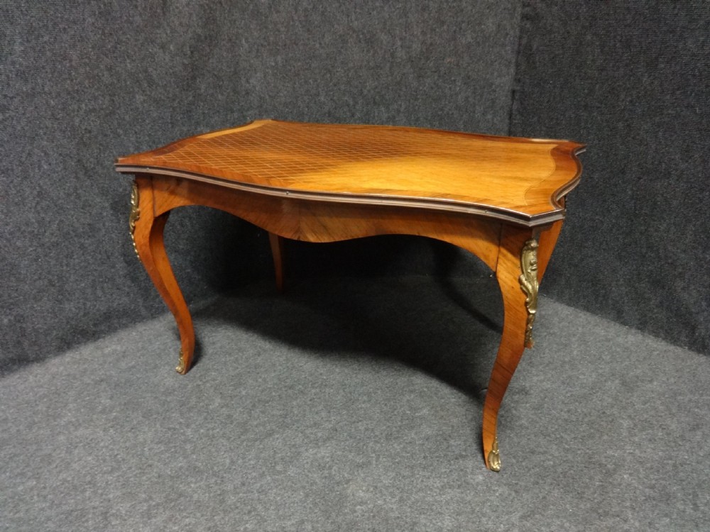 Very Good French Kingwood Parquetry Coffee Table View III
