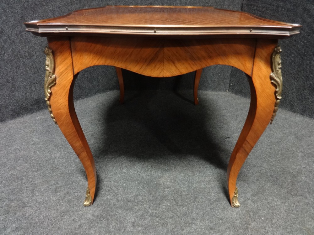 Very Good French Kingwood Parquetry Coffee Table View V