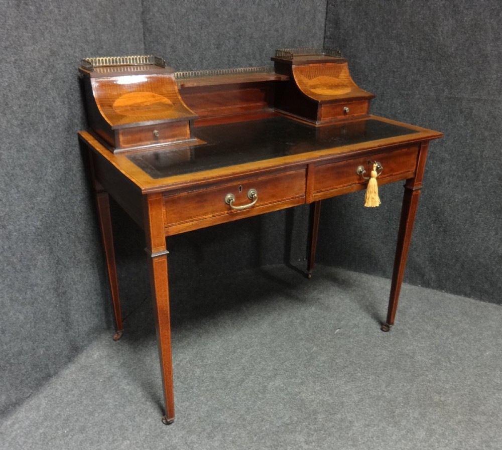Pretty Ladies Inlaid Carlton House Desk View II