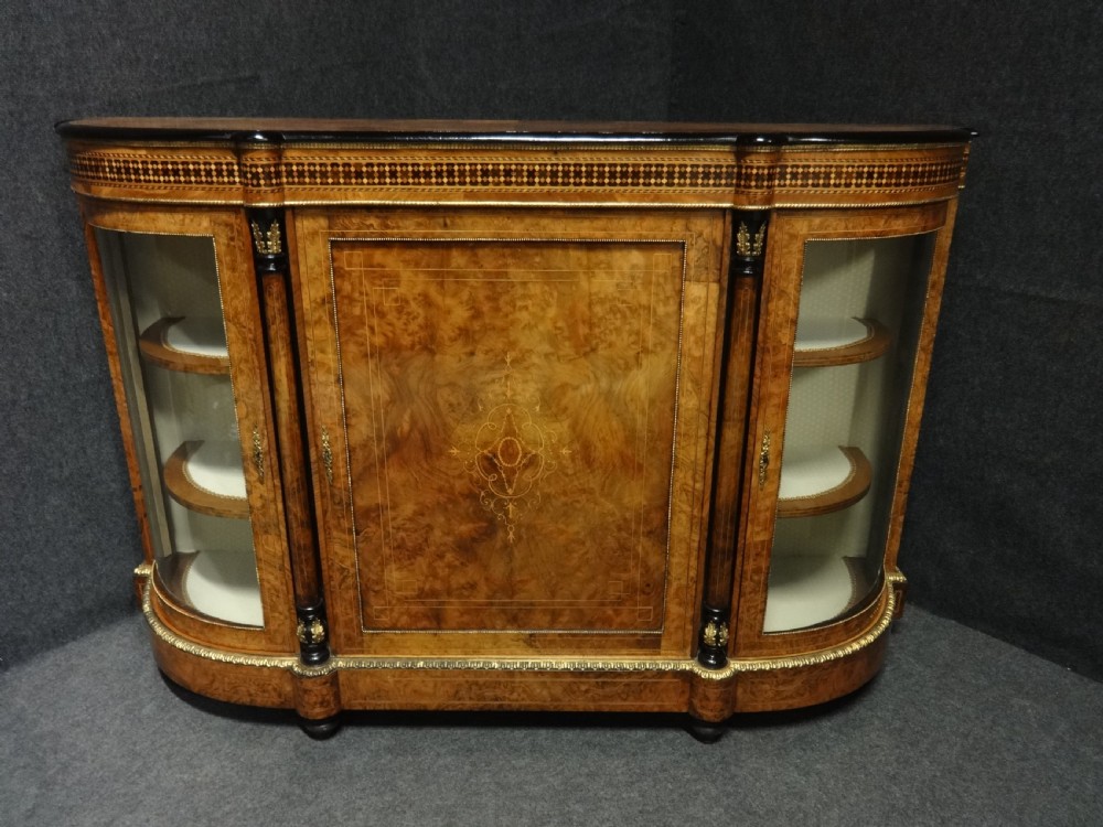Top Quality Burr Walnut Inlaid Credenza View II
