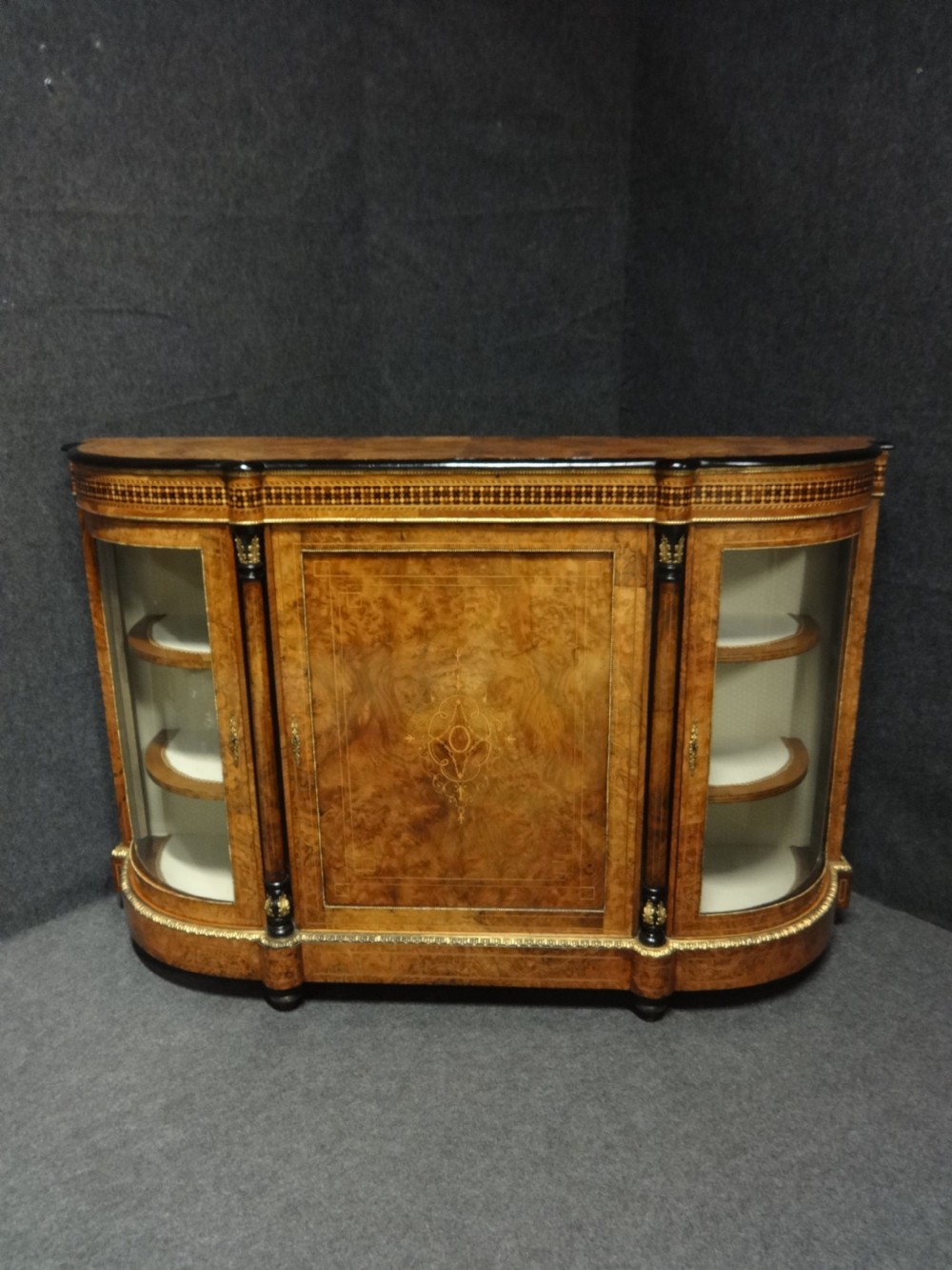 Top Quality Burr Walnut Inlaid Credenza View III