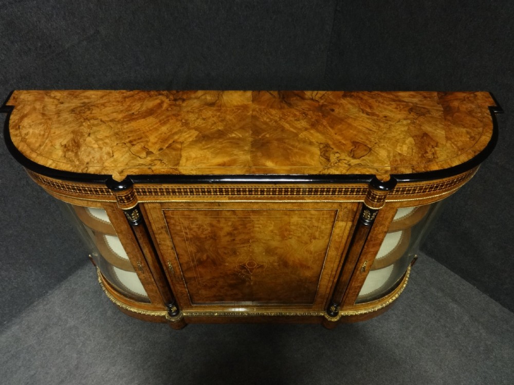 Top Quality Burr Walnut Inlaid Credenza View XI