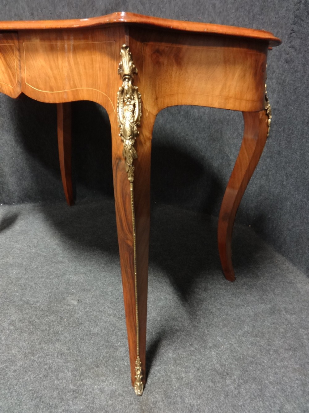 Outstanding Burr Walnut Inlaid Writing  Desk View III