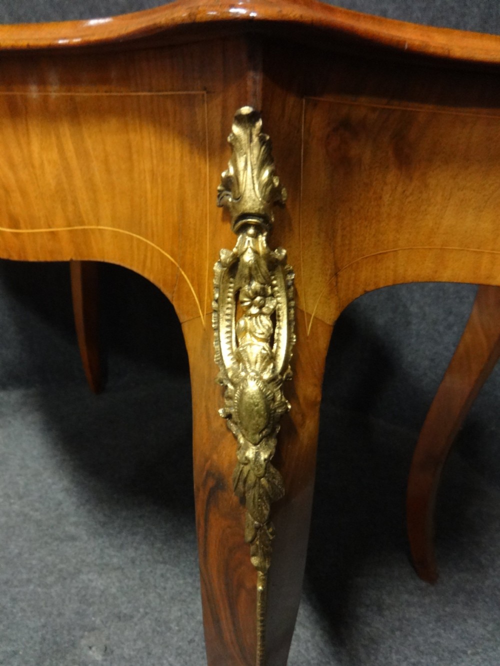 Outstanding Burr Walnut Inlaid Writing  Desk View IV