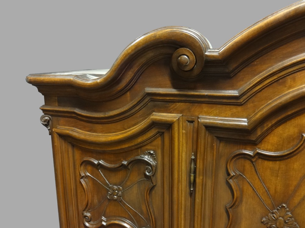 Outstanding French Walnut Armoire Wardrobe View IV