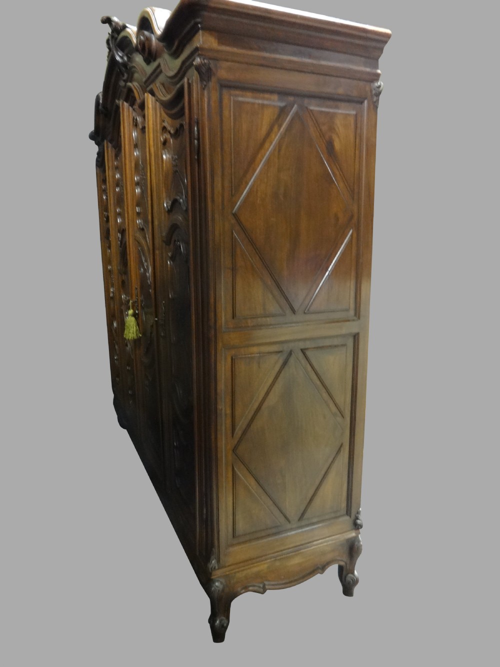 Outstanding French Walnut Armoire Wardrobe View VI