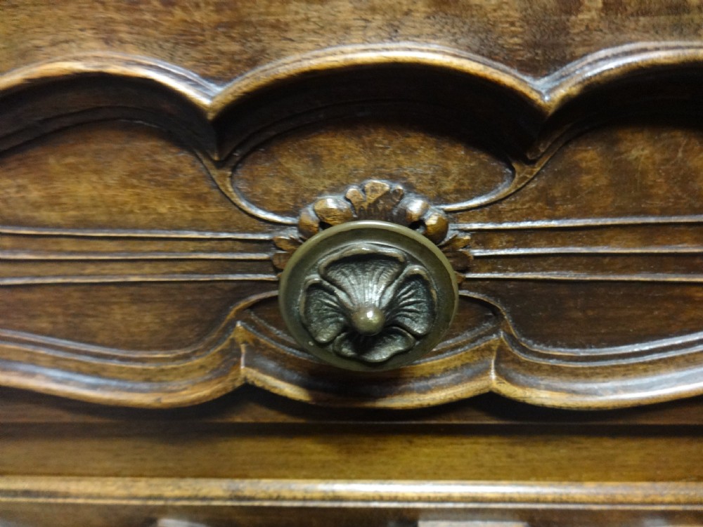 Fabulous French Walnut Commode Chest of Drawers View II