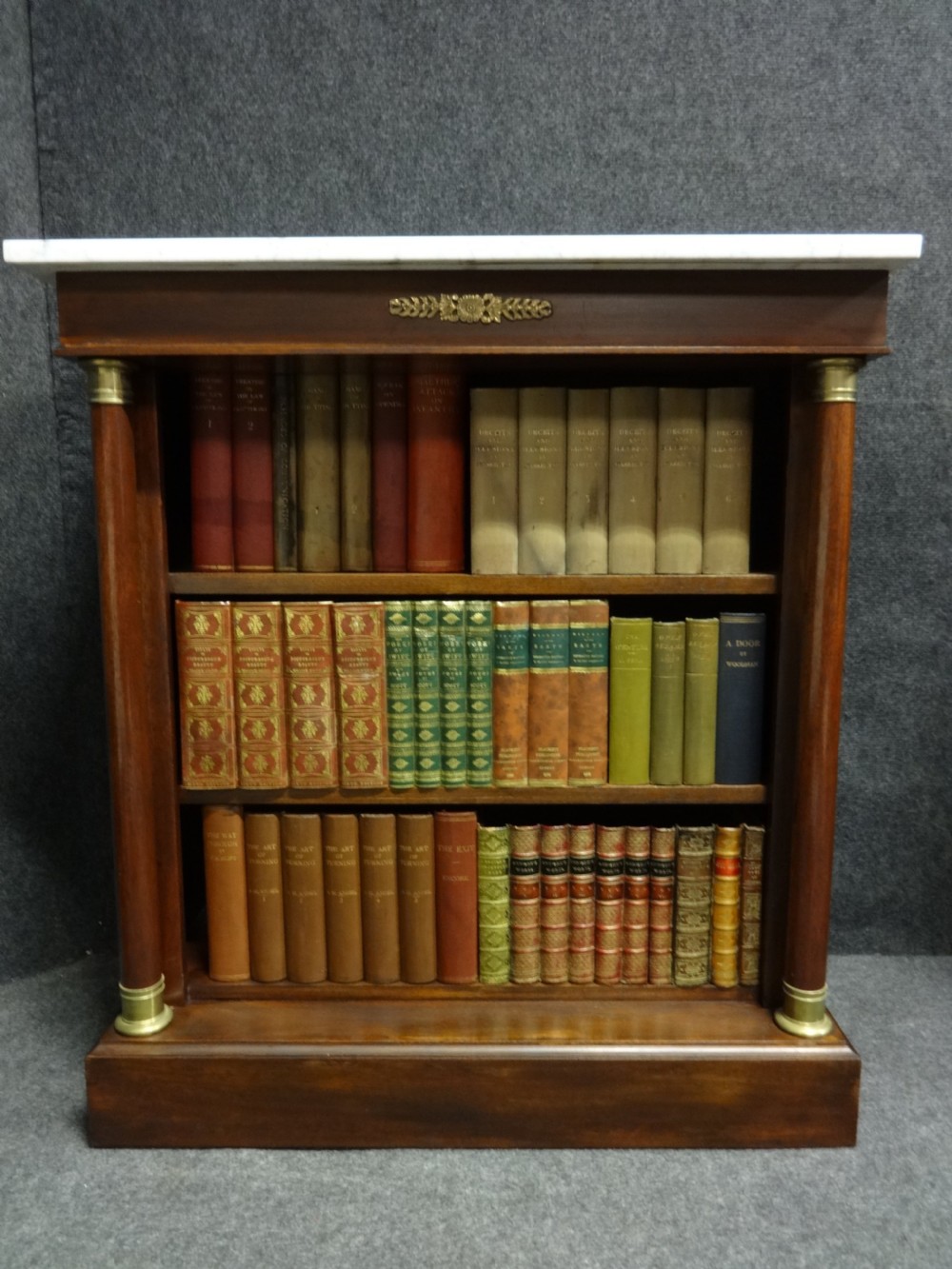 Good Pair Regency Mahogany Adjustable Open Bookcases View IV