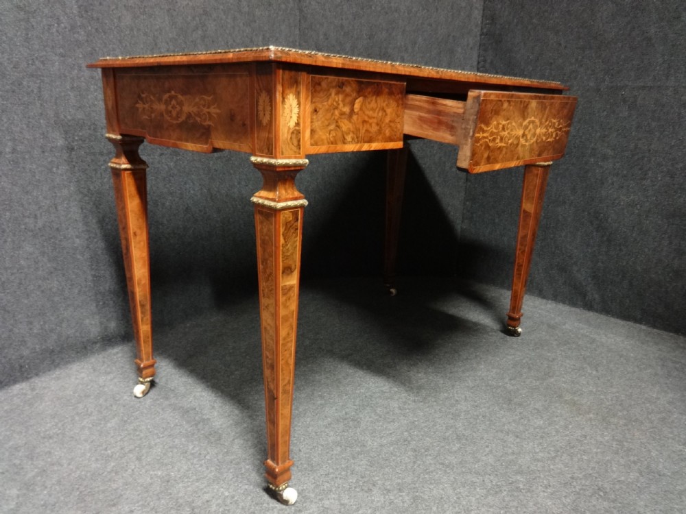 Fabulous Burr Walnut Inlaid  table View IX